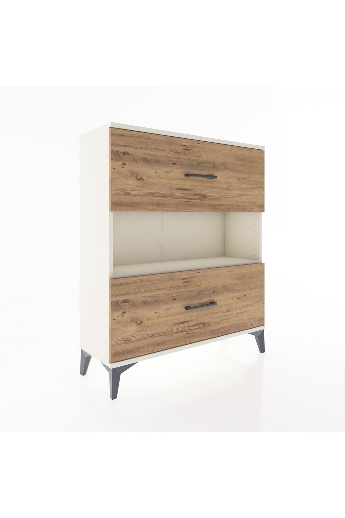 Arges Şifonyer Tek Raflı 2 Çekmeceli 88x30x106 - S05M017V3A