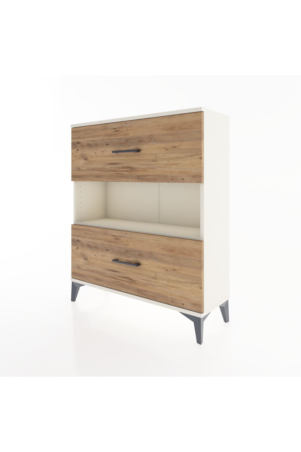 Arges Şifonyer Tek Raflı 2 Çekmeceli 88x30x106 - S05M017V3A