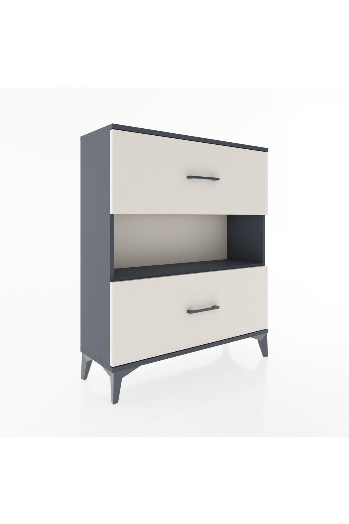 Arges Şifonyer Tek Raflı 2 Çekmeceli 88x30x106 - S05M017V4A