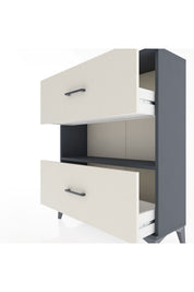Arges Şifonyer Tek Raflı 2 Çekmeceli 88x30x106 - S05M017V4A