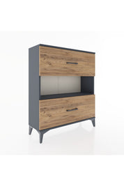 Arges Şifonyer Tek Raflı 2 Çekmeceli 88x30x106 - S05M017V6A