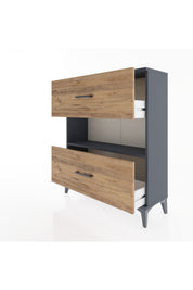 Arges Şifonyer Tek Raflı 2 Çekmeceli 88x30x106 - S05M017V6A