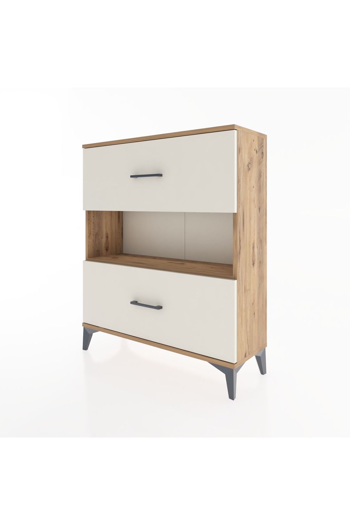 Arges Şifonyer Tek Raflı 2 Çekmeceli 88x30x106 - S05M017V7A