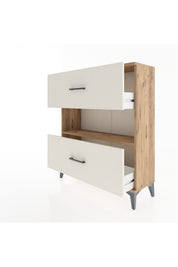 Arges Şifonyer Tek Raflı 2 Çekmeceli 88x30x106 - S05M017V7A