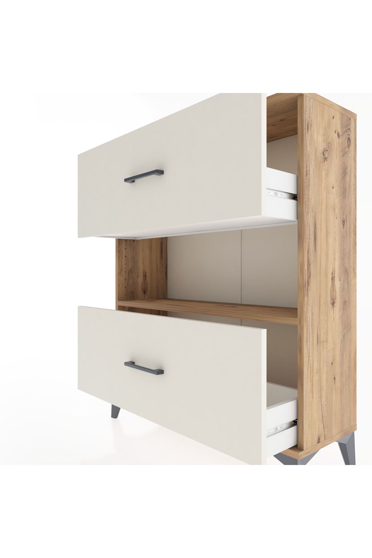 Arges Şifonyer Tek Raflı 2 Çekmeceli 88x30x106 - S05M017V7A
