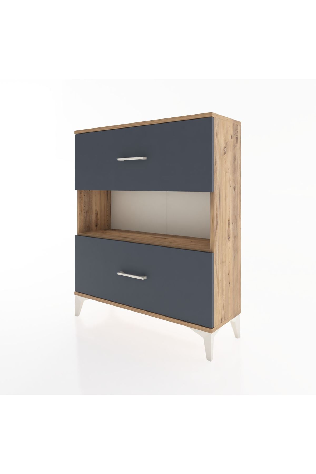 Arges Şifonyer Tek Raflı 2 Çekmeceli 88x30x106 - S05M017V8A
