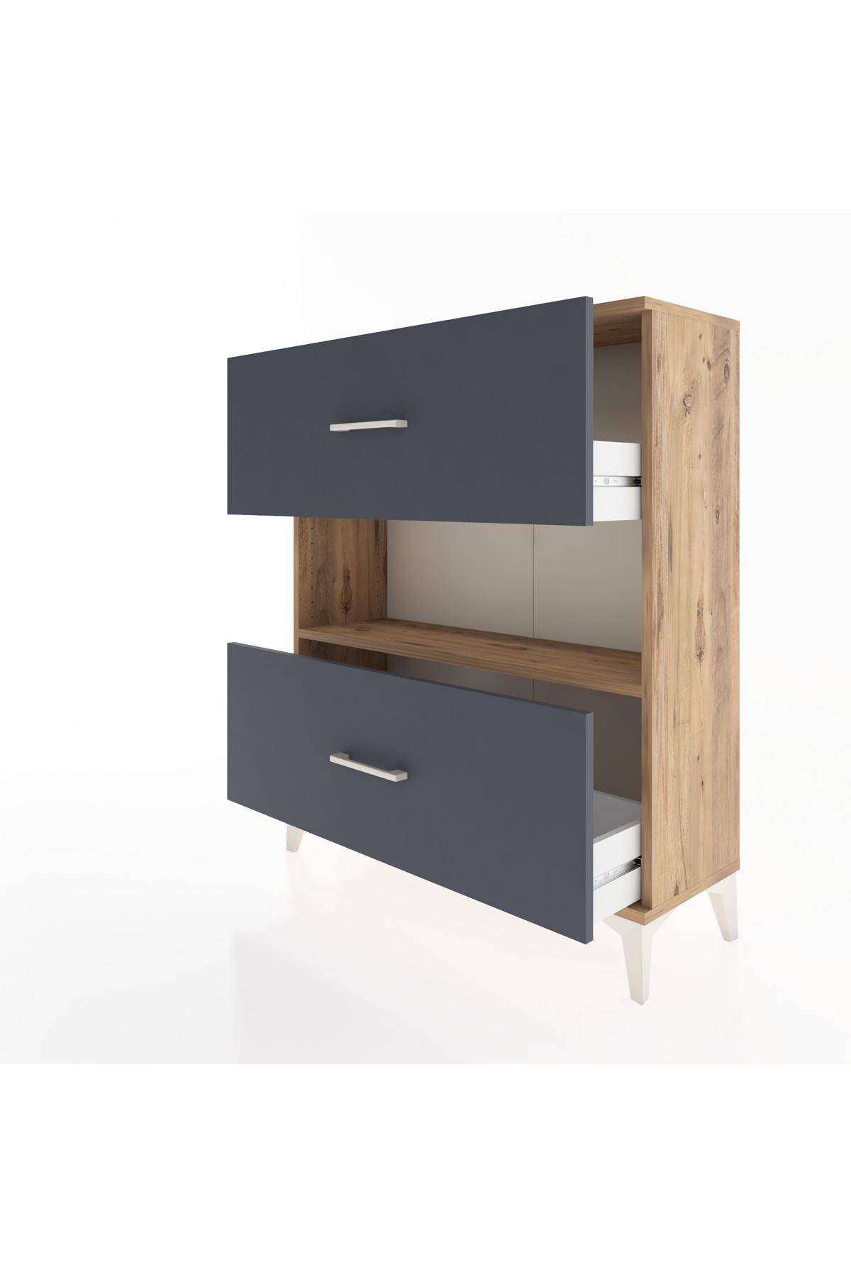 Arges Şifonyer Tek Raflı 2 Çekmeceli 88x30x106 - S05M017V8A