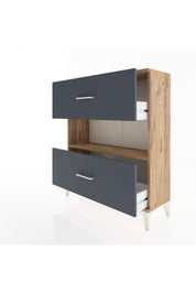 Arges Şifonyer Tek Raflı 2 Çekmeceli 88x30x106 - S05M017V8A