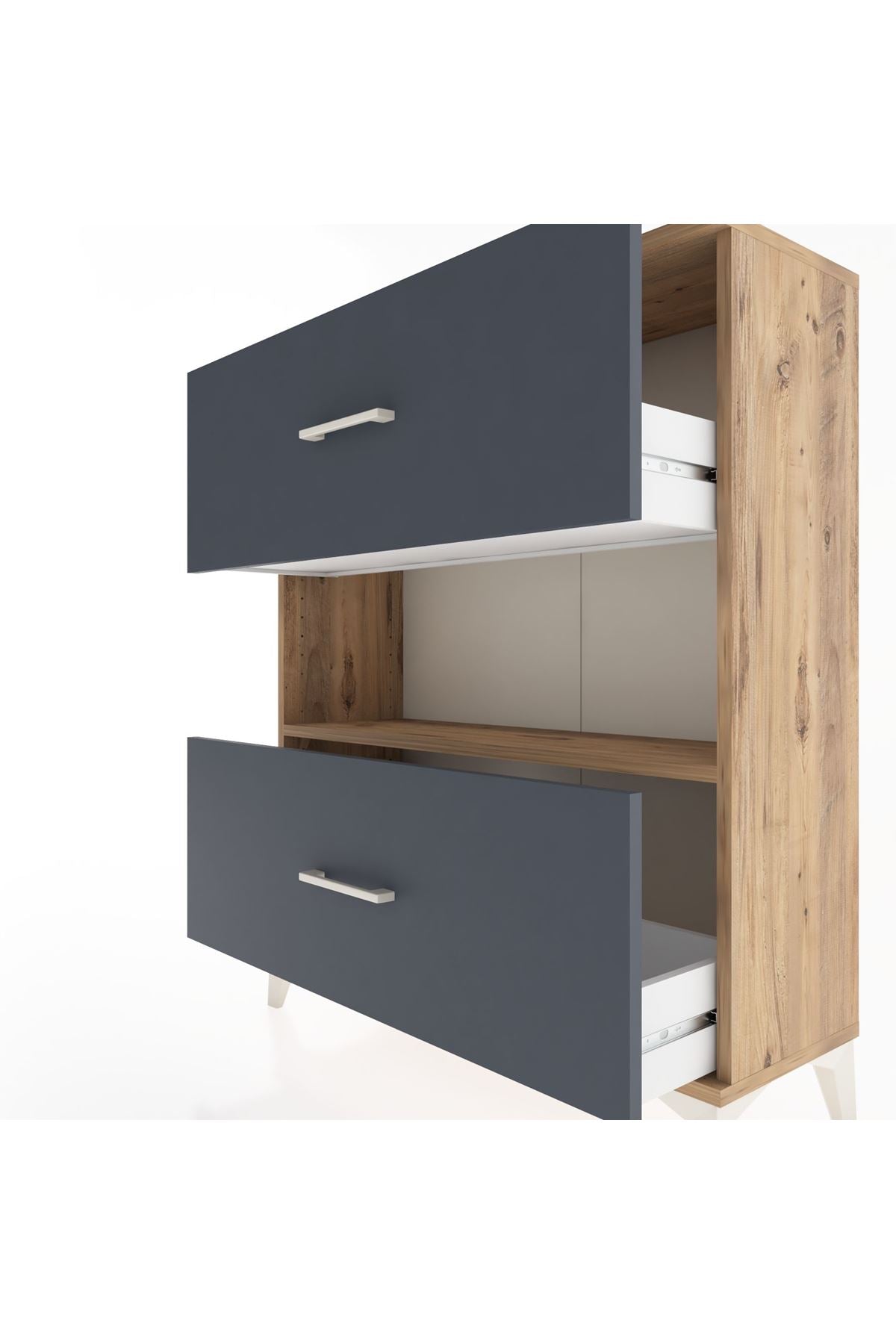 Arges Şifonyer Tek Raflı 2 Çekmeceli 88x30x106 - S05M017V8A