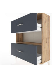 Arges Şifonyer Tek Raflı 2 Çekmeceli 88x30x106 - S05M017V8A
