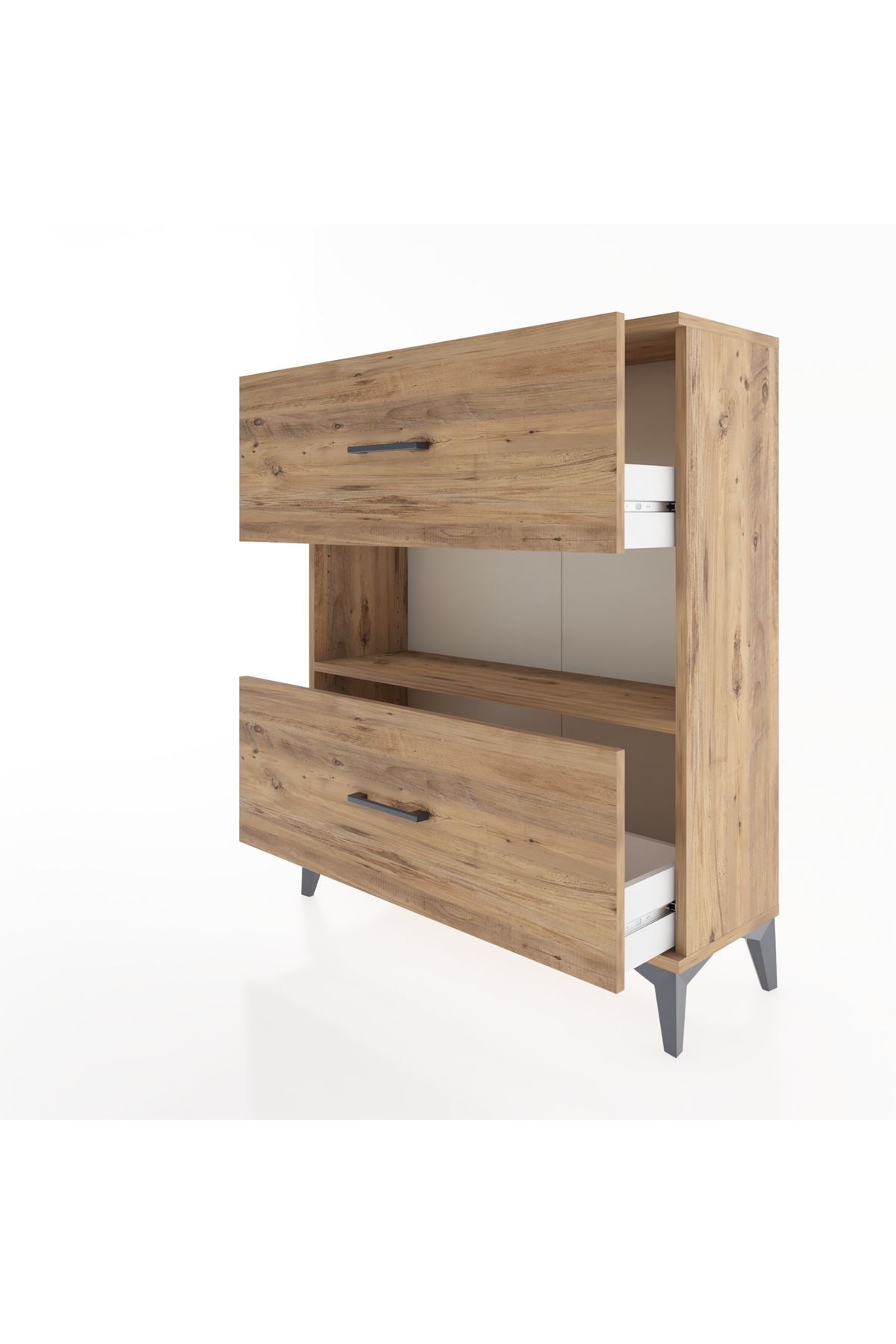 Arges Şifonyer Tek Raflı 2 Çekmeceli 88x30x106 - S05M017V9A
