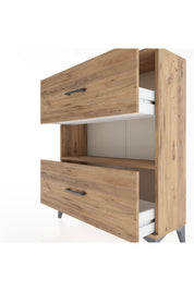 Arges Şifonyer Tek Raflı 2 Çekmeceli 88x30x106 - S05M017V9A