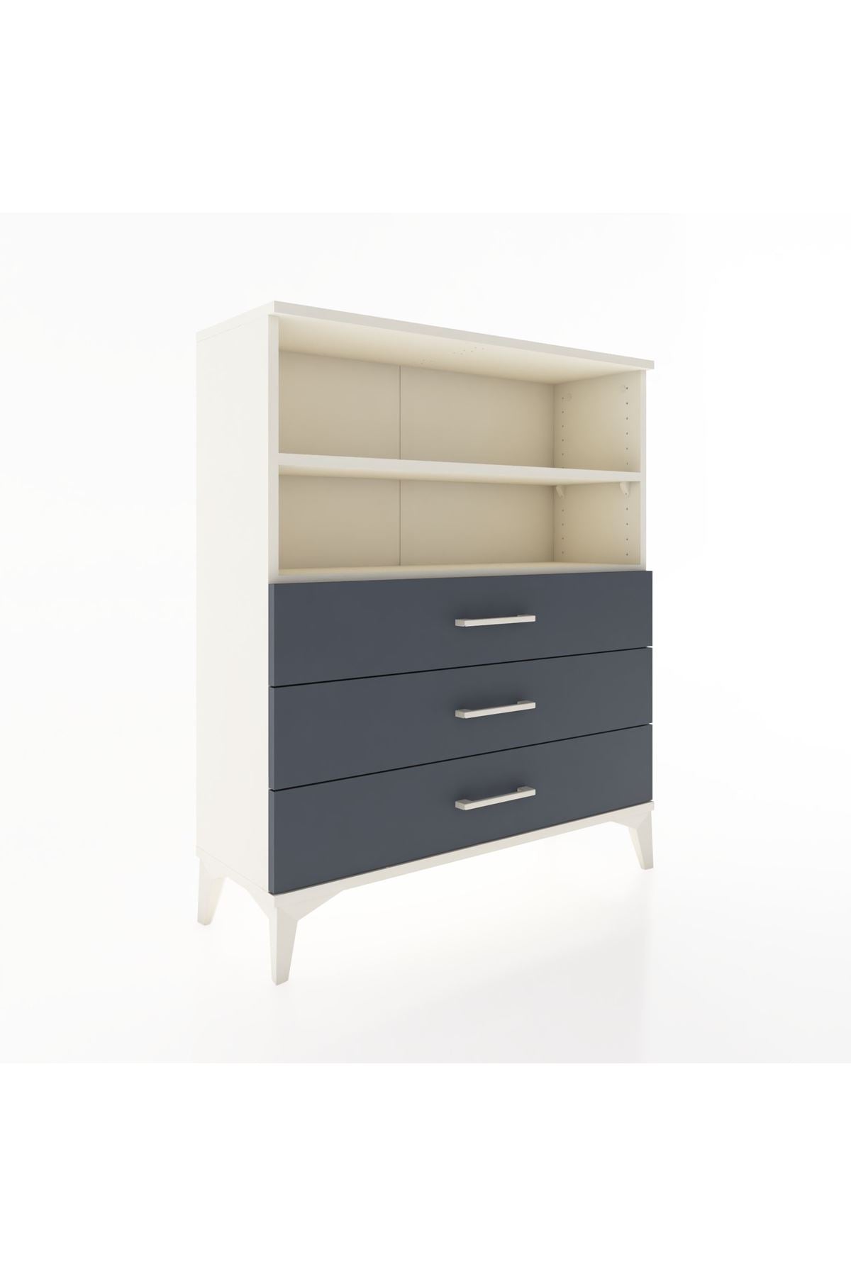 Arges Şifonyer 2 Raflı 3 Çekmeceli 88x30x106 - S05M018V2A