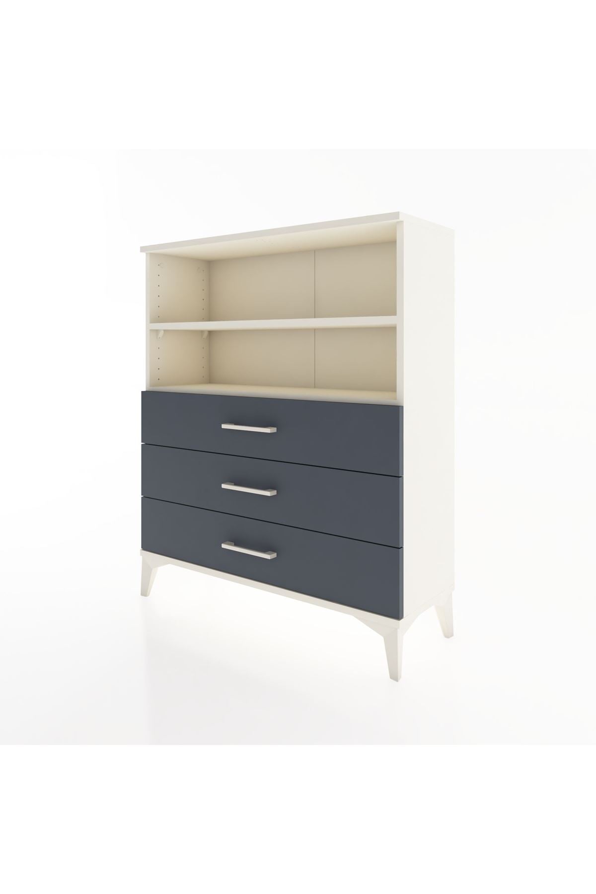 Arges Şifonyer 2 Raflı 3 Çekmeceli 88x30x106 - S05M018V2A