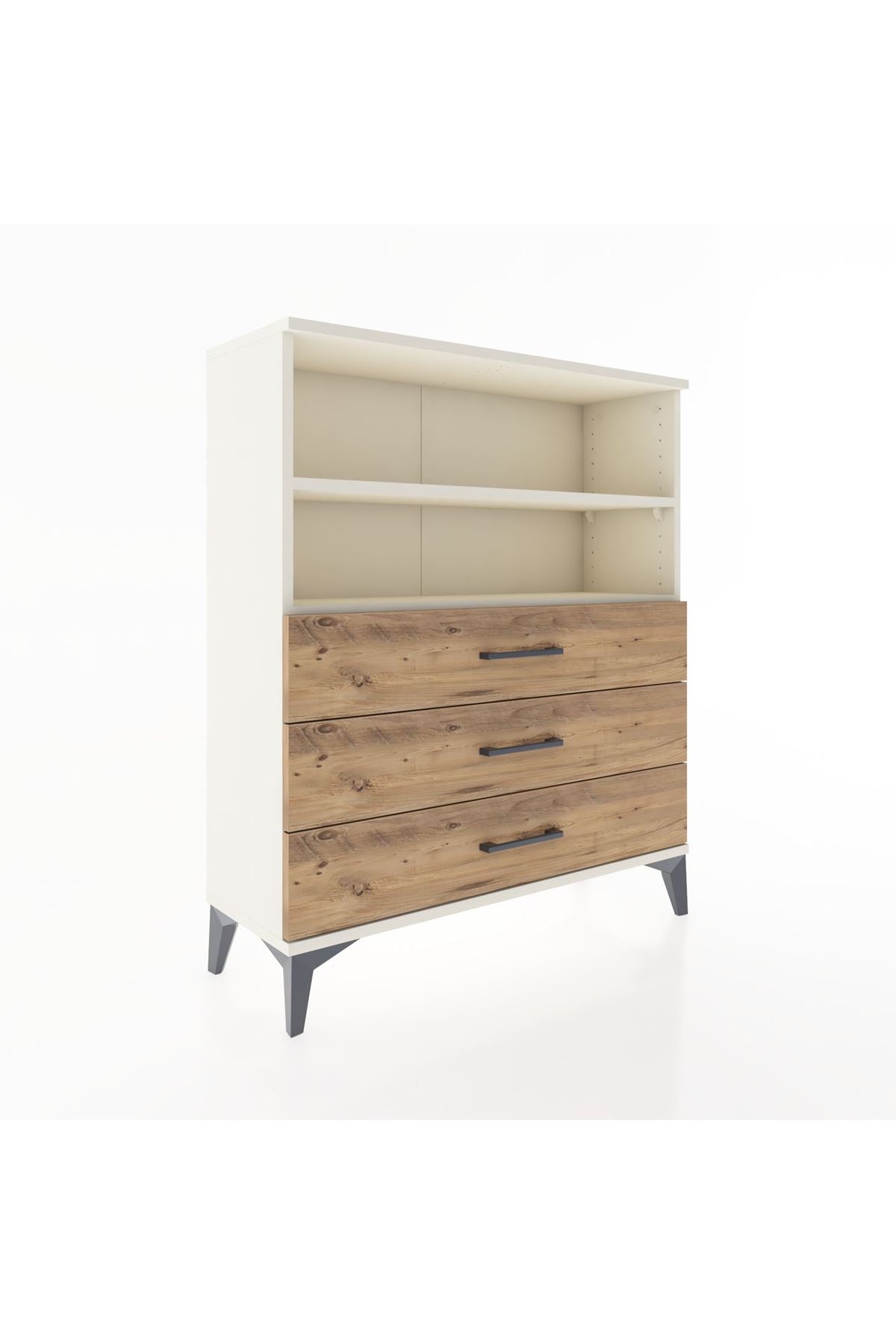 Arges Şifonyer 2 Raflı 3 Çekmeceli 88x30x106 - S05M018V3A