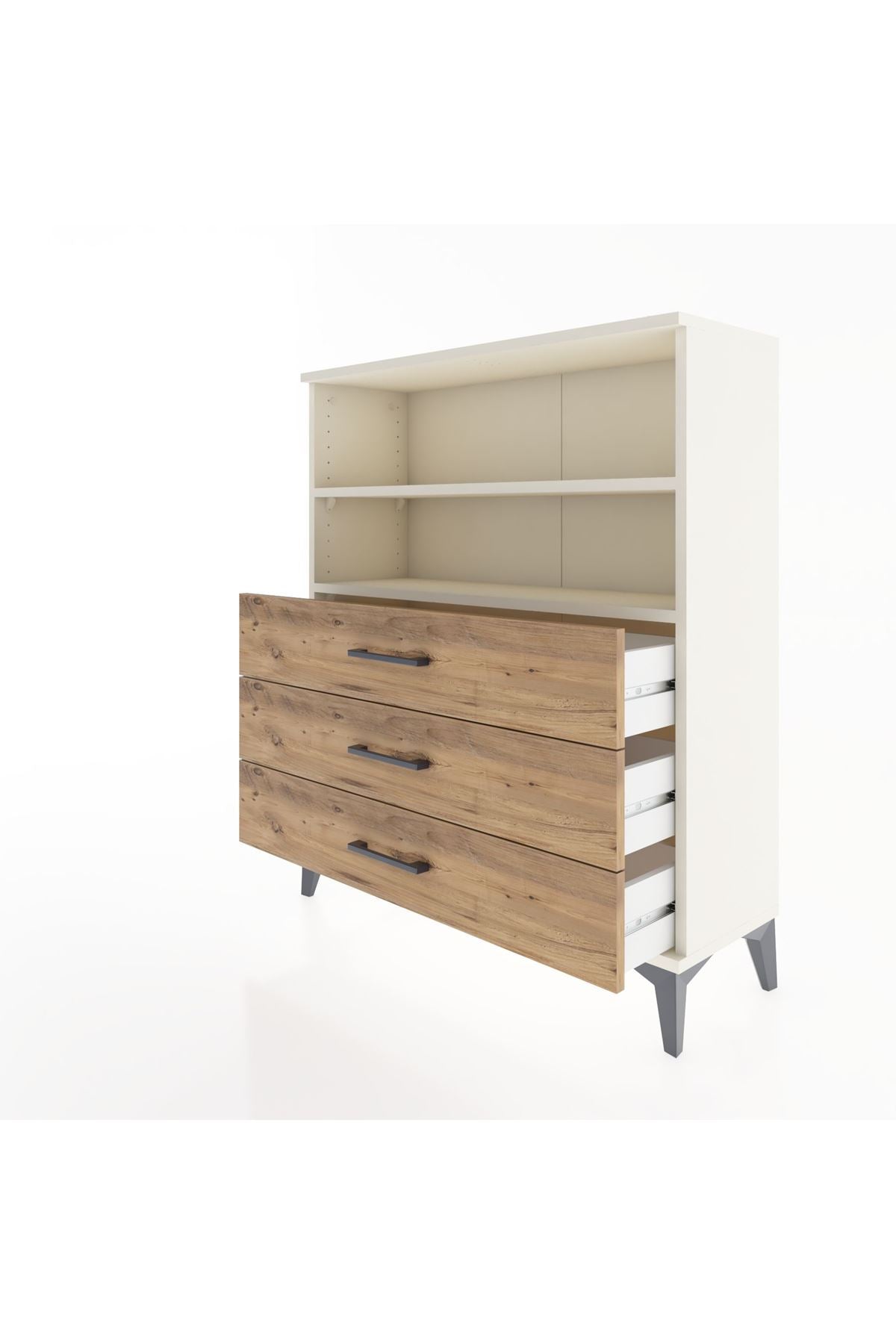 Arges Şifonyer 2 Raflı 3 Çekmeceli 88x30x106 - S05M018V3A