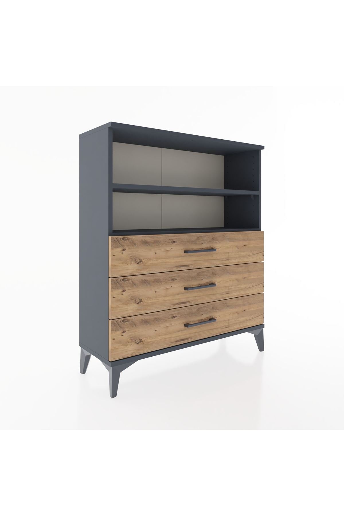 Arges Şifonyer 2 Raflı 3 Çekmeceli 88x30x106 - S05M018V6A