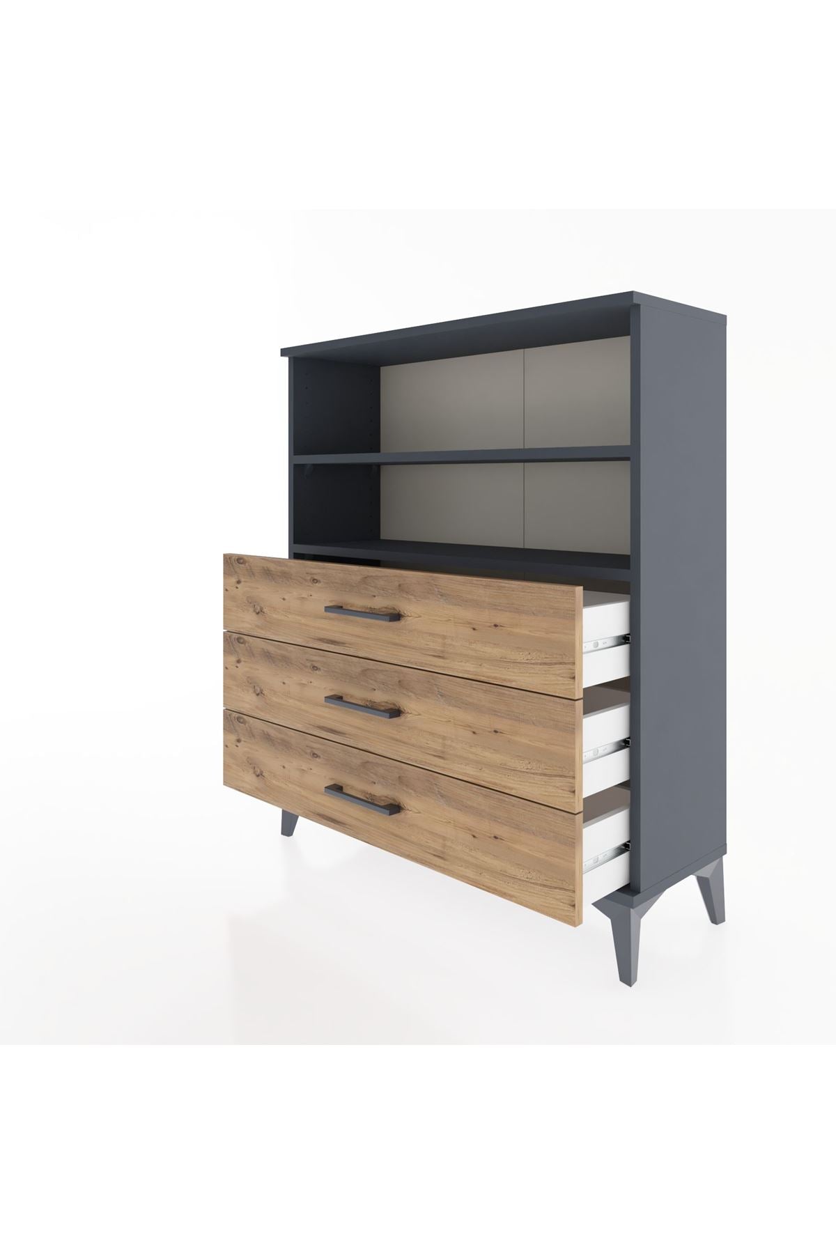 Arges Şifonyer 2 Raflı 3 Çekmeceli 88x30x106 - S05M018V6A