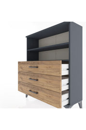 Arges Şifonyer 2 Raflı 3 Çekmeceli 88x30x106 - S05M018V6A