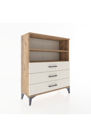 Arges Şifonyer 2 Raflı 3 Çekmeceli 88x30x106 - S05M018V7A