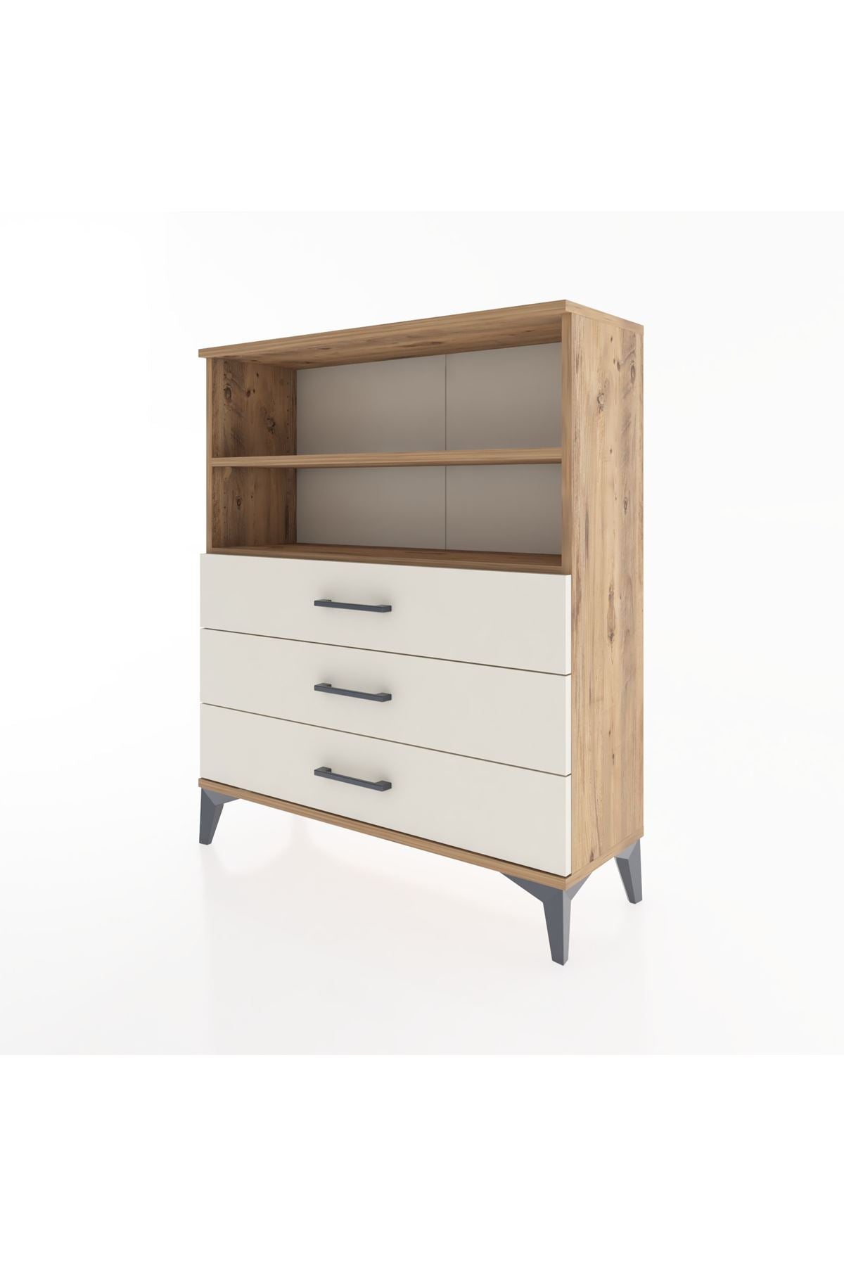 Arges Şifonyer 2 Raflı 3 Çekmeceli 88x30x106 - S05M018V7A