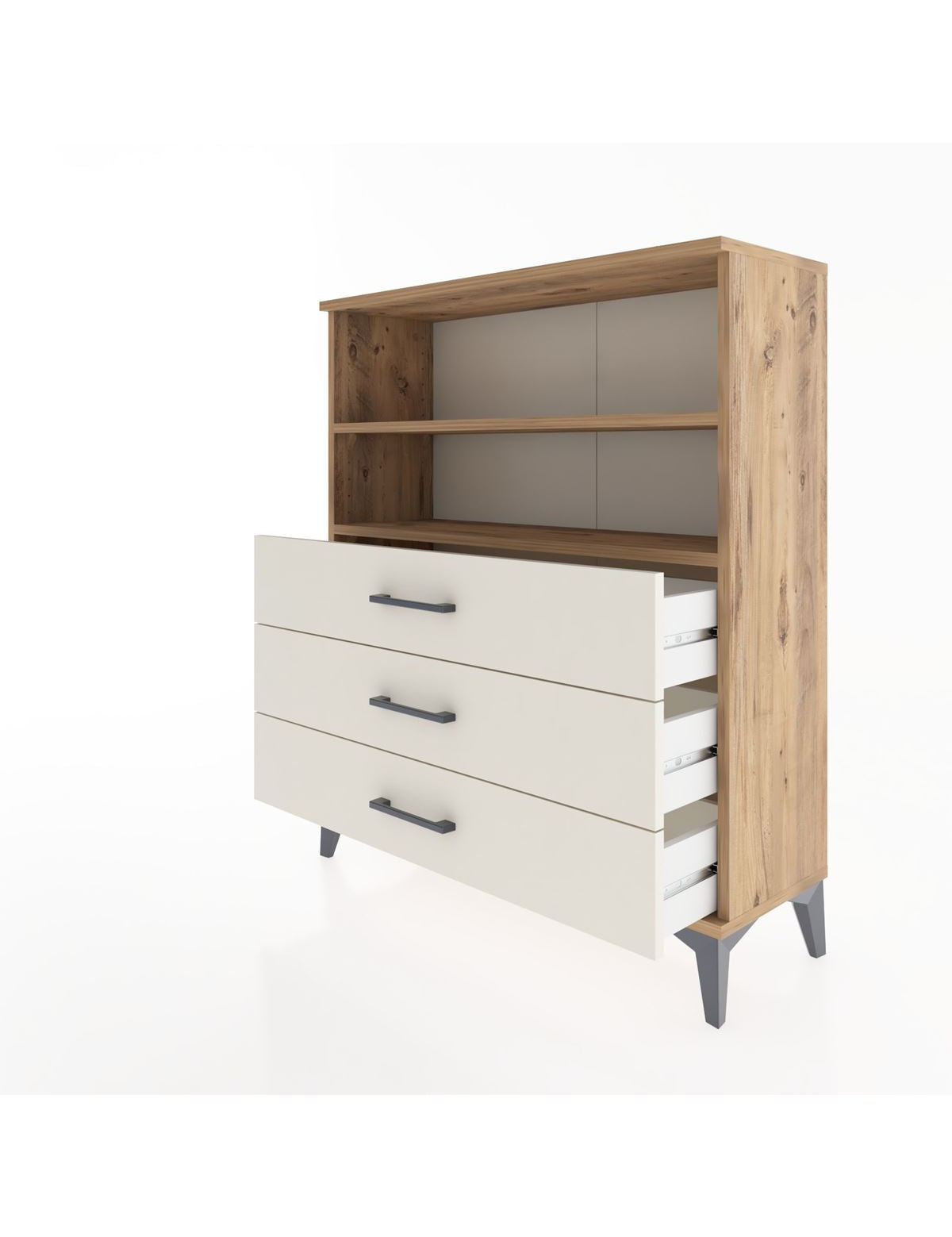 Arges Şifonyer 2 Raflı 3 Çekmeceli 88x30x106 - S05M018V7A