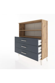 Arges Şifonyer 2 Raflı 3 Çekmeceli 88x30x106 - S05M018V8A