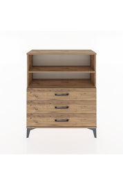 Arges Şifonyer 2 Raflı 3 Çekmeceli 88x30x106 - S05M018V9A