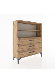 Arges Şifonyer 2 Raflı 3 Çekmeceli 88x30x106 - S05M018V9A