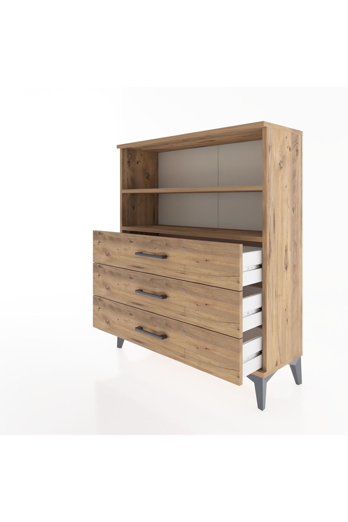 Arges Şifonyer 2 Raflı 3 Çekmeceli 88x30x106 - S05M018V9A