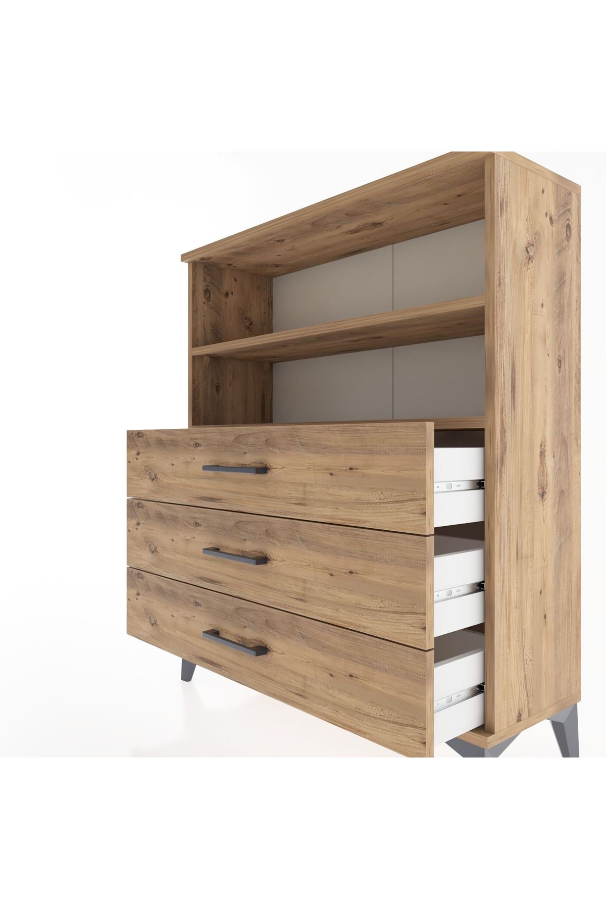 Arges Şifonyer 2 Raflı 3 Çekmeceli 88x30x106 - S05M018V9A