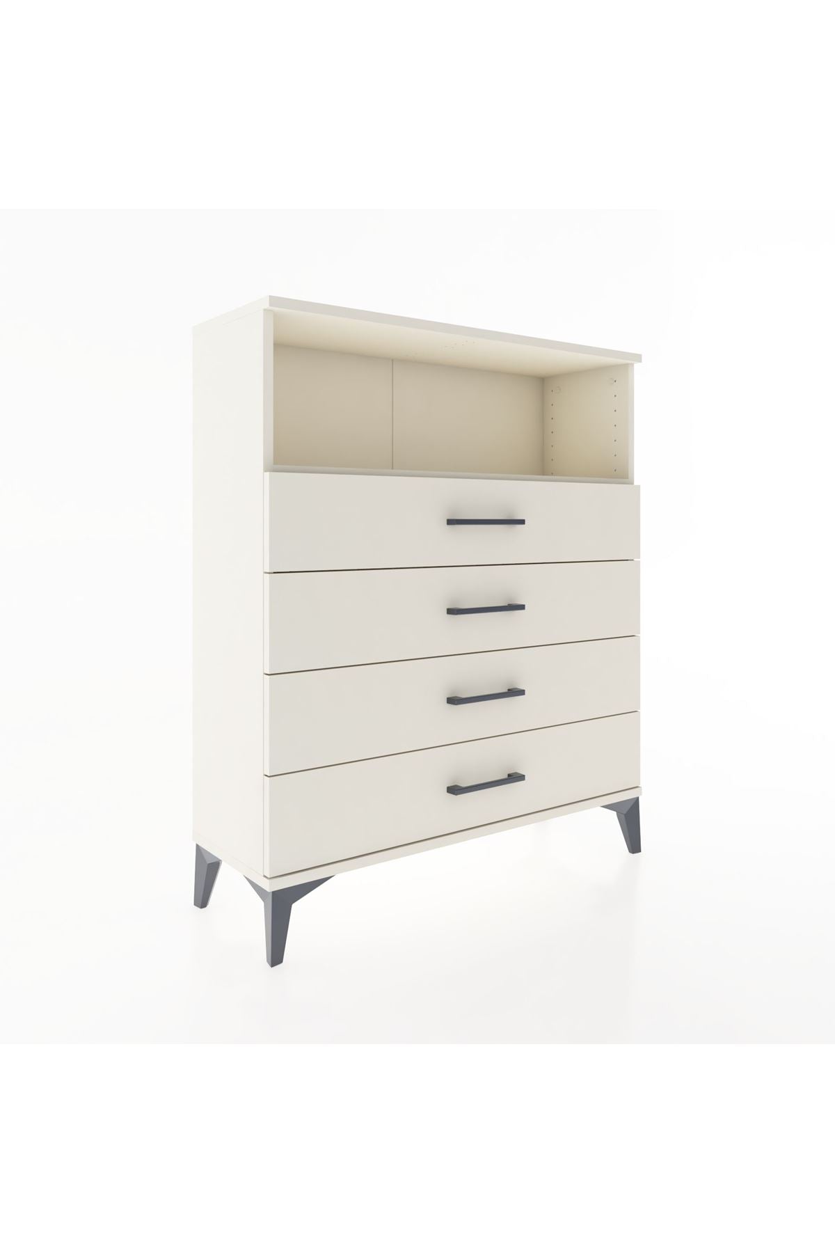 Arges Şifonyer Tek Raflı 4 Çekmeceli 88x30x106 - S05M019V1A