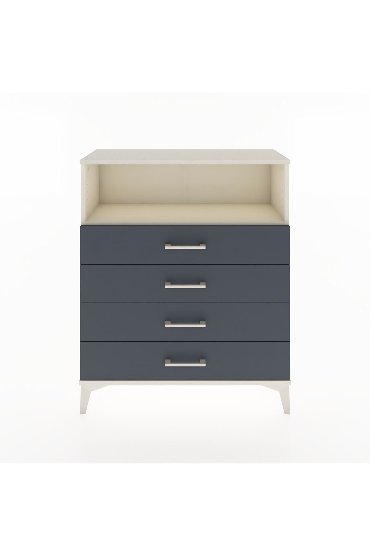Arges Şifonyer Tek Raflı 4 Çekmeceli 88x30x106 - S05M019V2A
