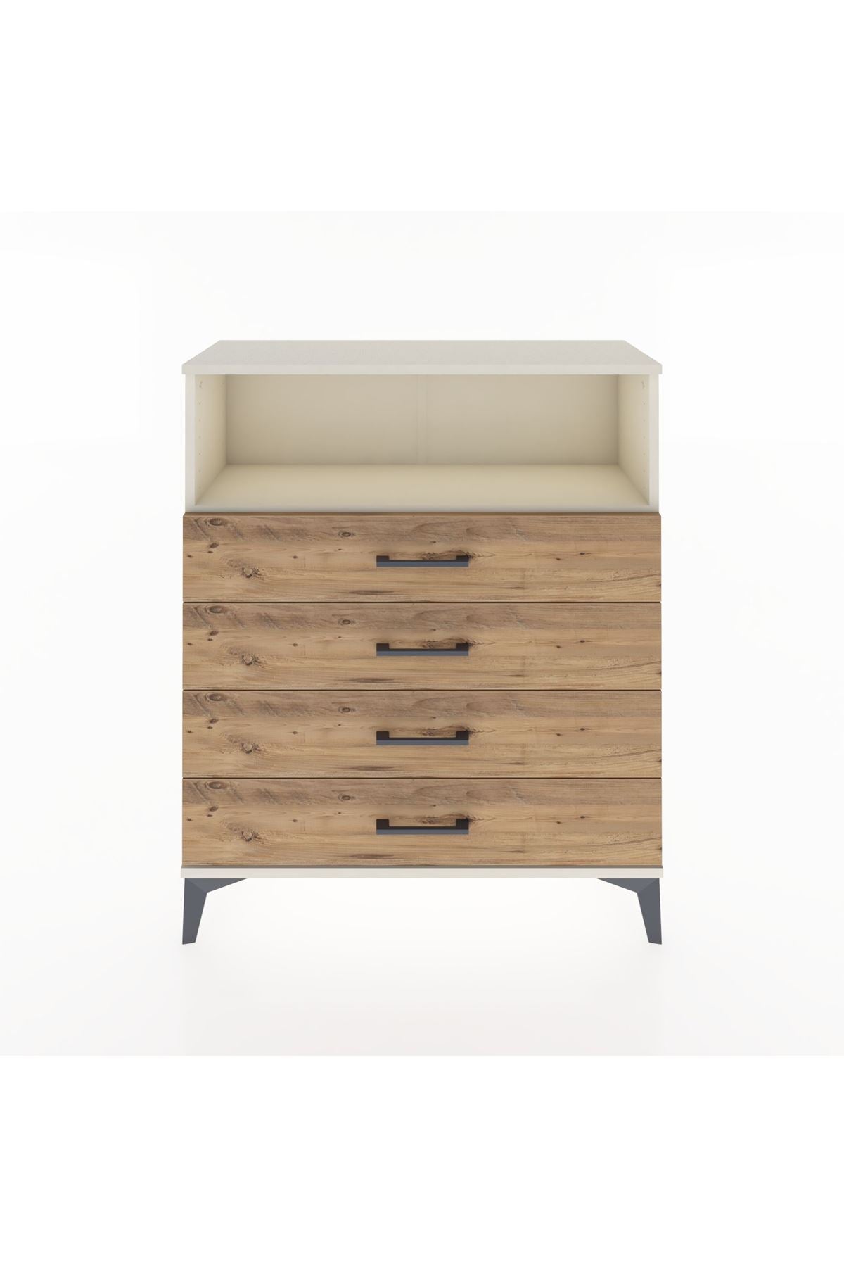 Arges Şifonyer Tek Raflı 4 Çekmeceli 88x30x106 - S05M019V3A