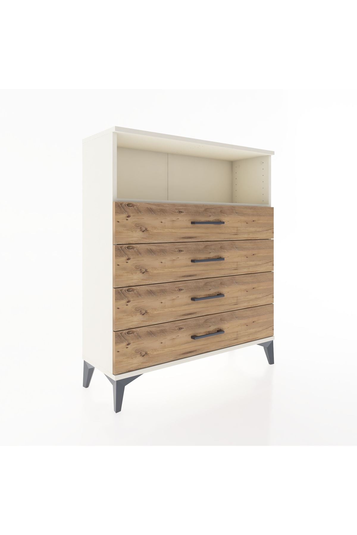 Arges Şifonyer Tek Raflı 4 Çekmeceli 88x30x106 - S05M019V3A