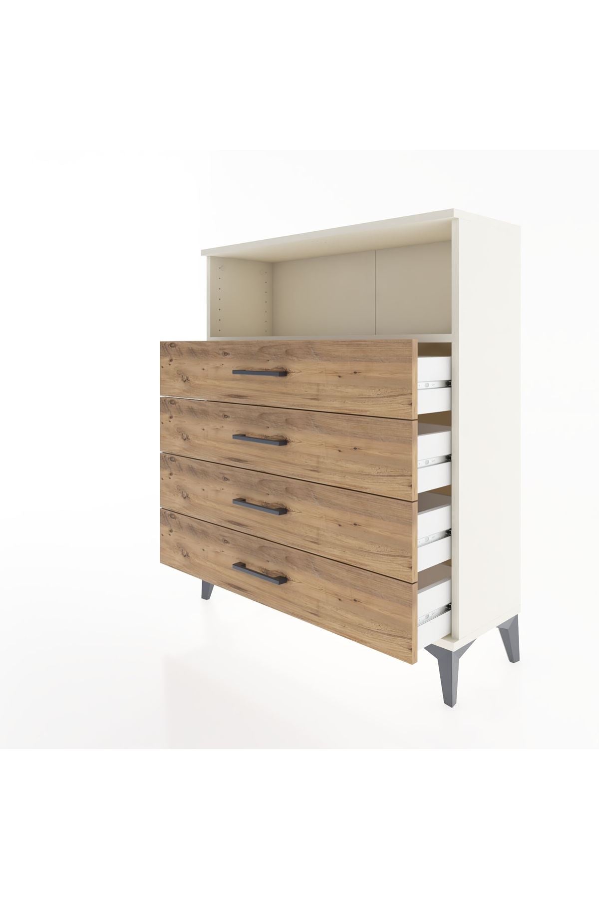 Arges Şifonyer Tek Raflı 4 Çekmeceli 88x30x106 - S05M019V3A