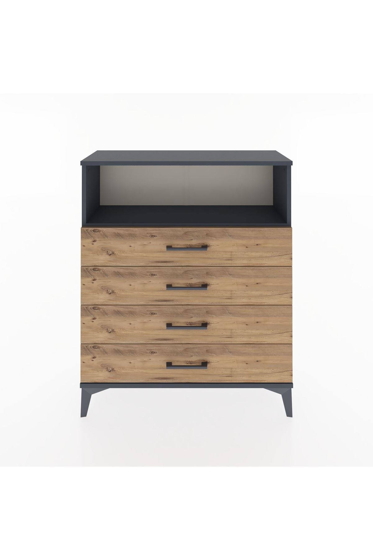 Arges Şifonyer Tek Raflı 4 Çekmeceli 88x30x106 - S05M019V6A