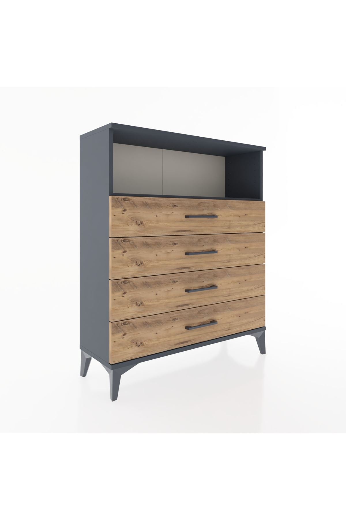 Arges Şifonyer Tek Raflı 4 Çekmeceli 88x30x106 - S05M019V6A