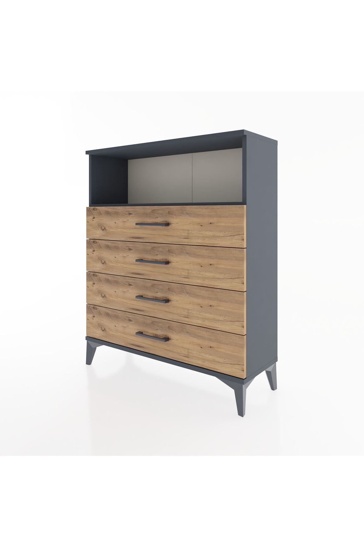 Arges Şifonyer Tek Raflı 4 Çekmeceli 88x30x106 - S05M019V6A