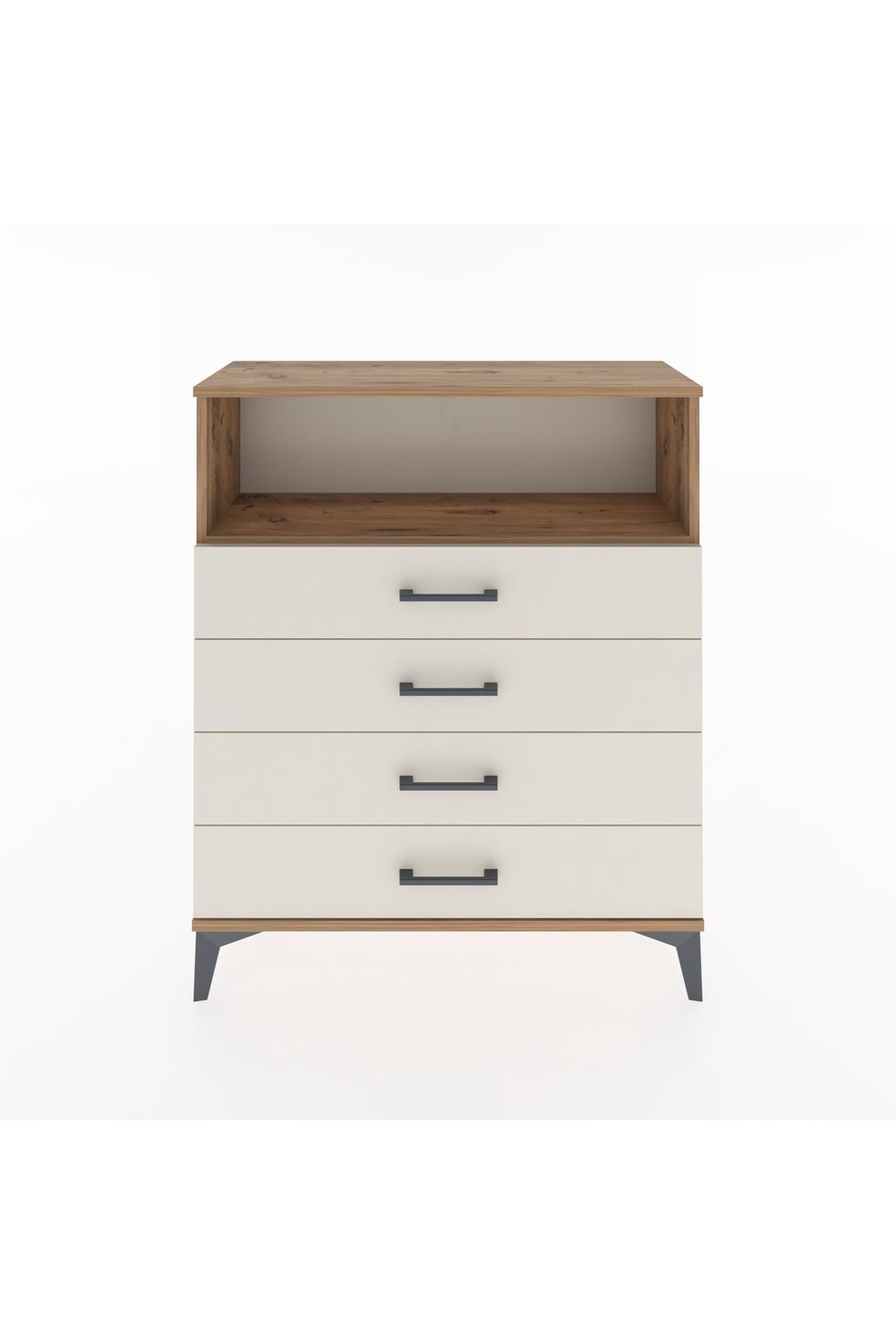 Arges Şifonyer Tek Raflı 4 Çekmeceli 88x30x106 - S05M019V7A