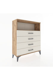 Arges Şifonyer Tek Raflı 4 Çekmeceli 88x30x106 - S05M019V7A