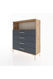 Arges Şifonyer Tek Raflı 4 Çekmeceli 88x30x106 - S05M019V8A