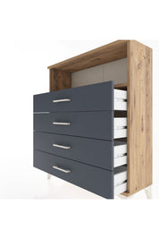 Arges Şifonyer Tek Raflı 4 Çekmeceli 88x30x106 - S05M019V8A