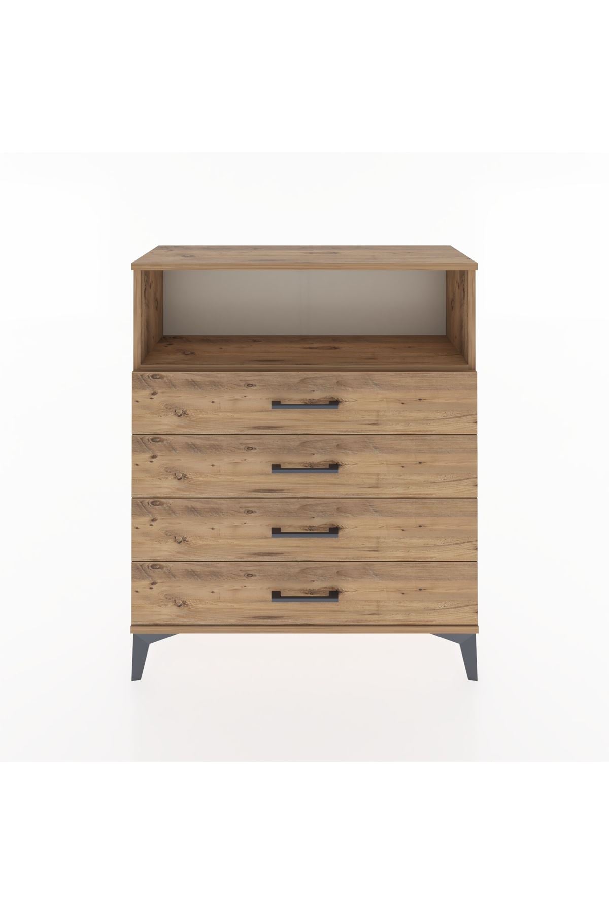 Arges Şifonyer Tek Raflı 4 Çekmeceli 88x30x106 - S05M019V9A