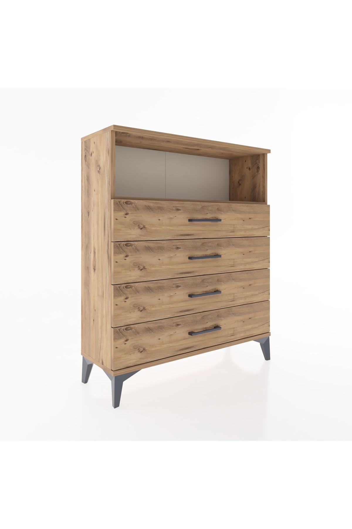 Arges Şifonyer Tek Raflı 4 Çekmeceli 88x30x106 - S05M019V9A