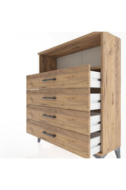 Arges Şifonyer Tek Raflı 4 Çekmeceli 88x30x106 - S05M019V9A