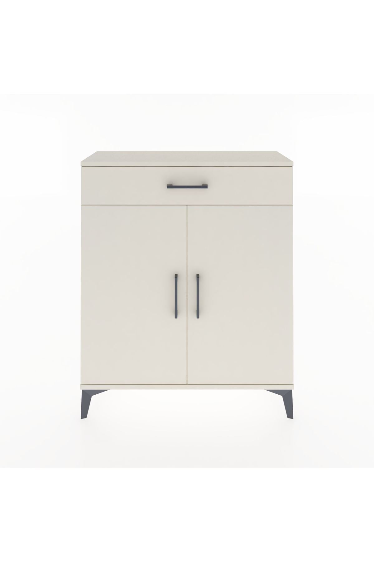 Arges Şifonyer Tek Raflı Tek Çekmeceli 2 Kapaklı 88x30x106 - S05M001V1A