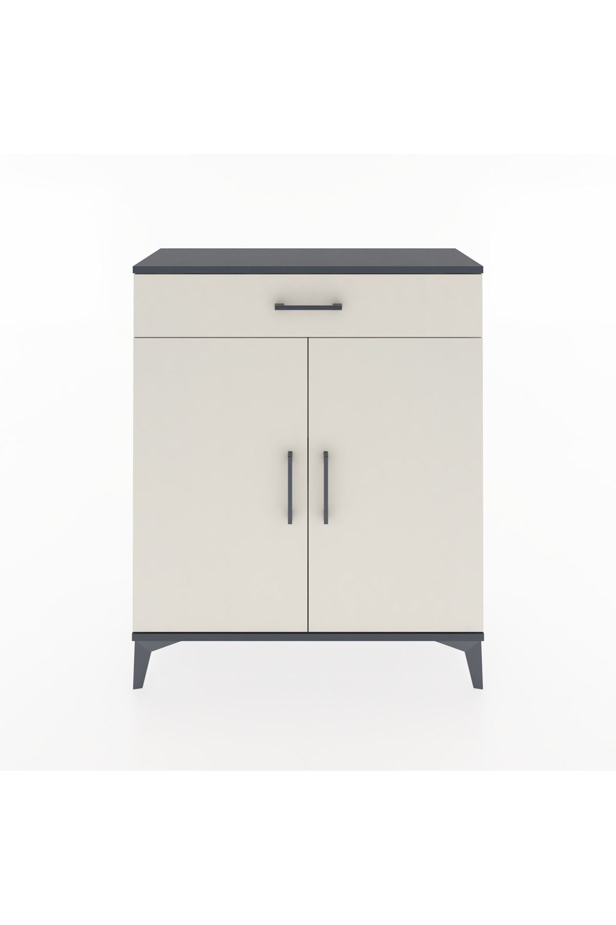 Arges Şifonyer Tek Raflı Tek Çekmeceli 2 Kapaklı 88x30x106 - S05M001V4A