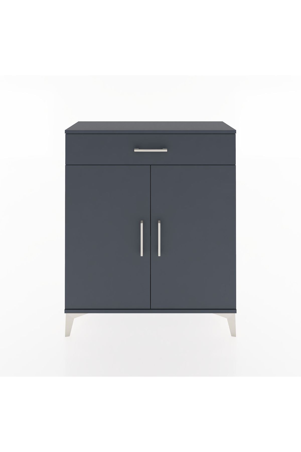 Arges Şifonyer Tek Raflı Tek Çekmeceli 2 Kapaklı 88x30x106 - S05M001V5A