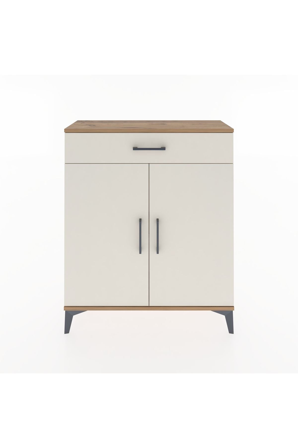 Arges Şifonyer Tek Raflı Tek Çekmeceli 2 Kapaklı 88x30x106 - S05M001V7A